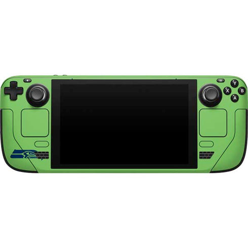 NFL Seattle Seahawks Green Performance Series Steam Deck Handheld Gaming Computer Skin